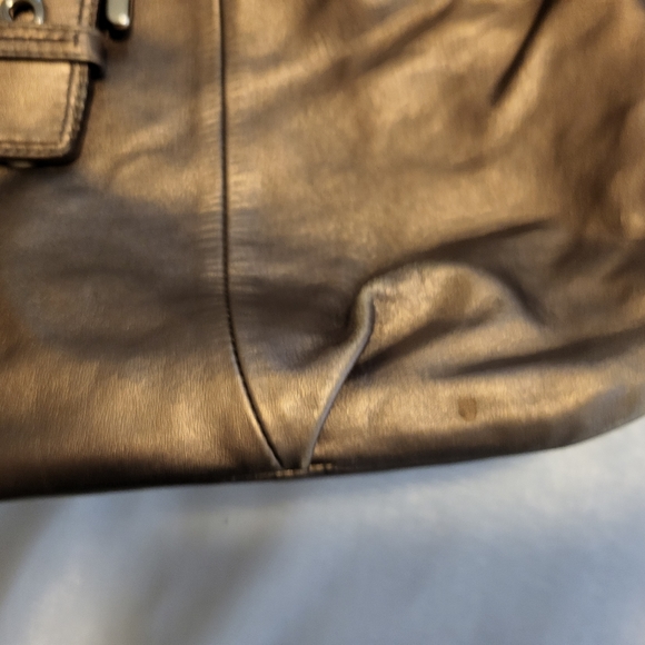 Coach - Vintage Gold with Purple Lining, 9x15x4 - Picture 4 of 11